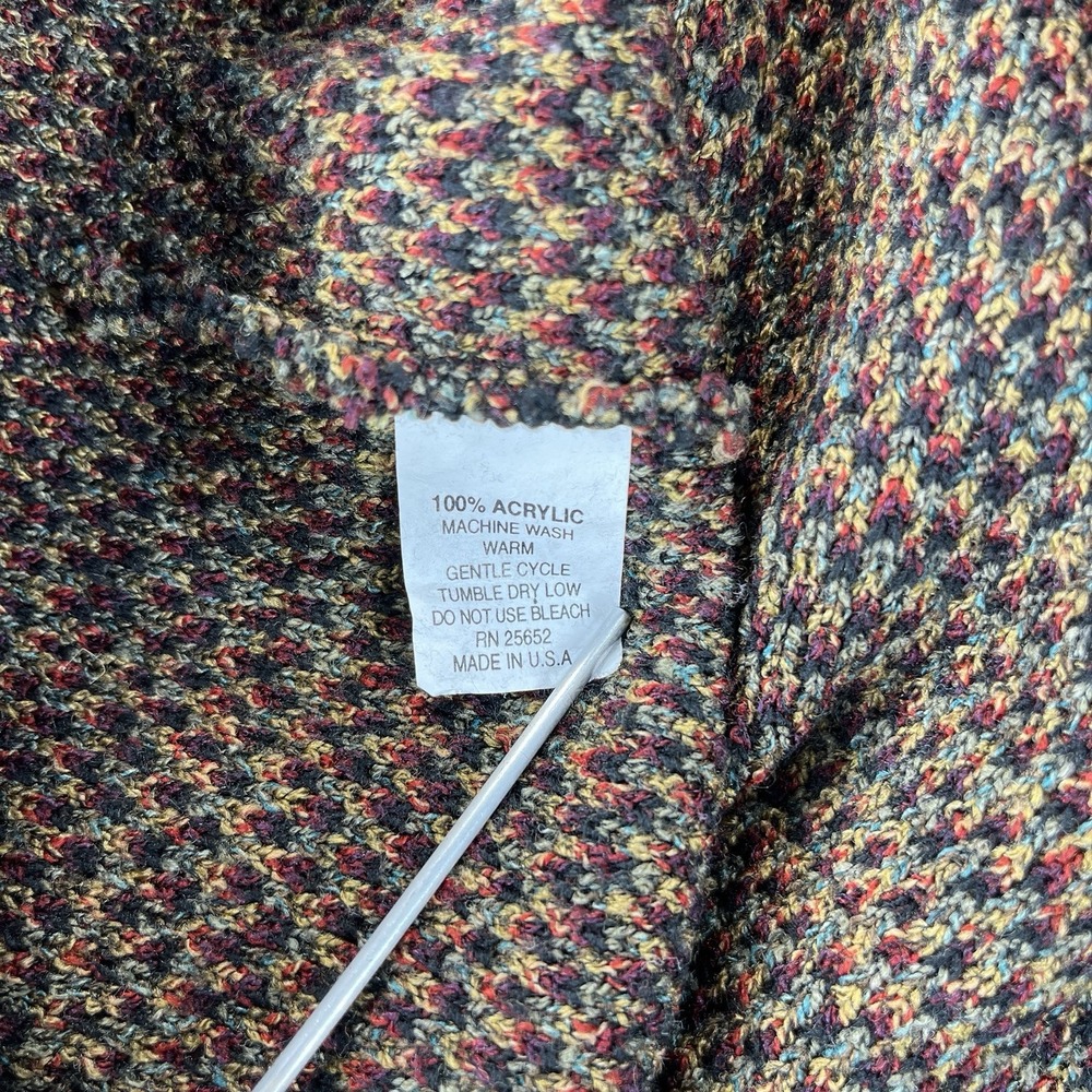 Protege Collection Vintage Sweater Coogi Style 3D-Striped Multi-Colored Sz Large - Picture 7 of 8